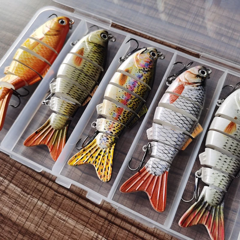 

Bionic Swimming Lure Bionic Bait 6 Section Lure Bait Sea Fishing Hard Bait Simulation Bait Set Fishing Lures Sports