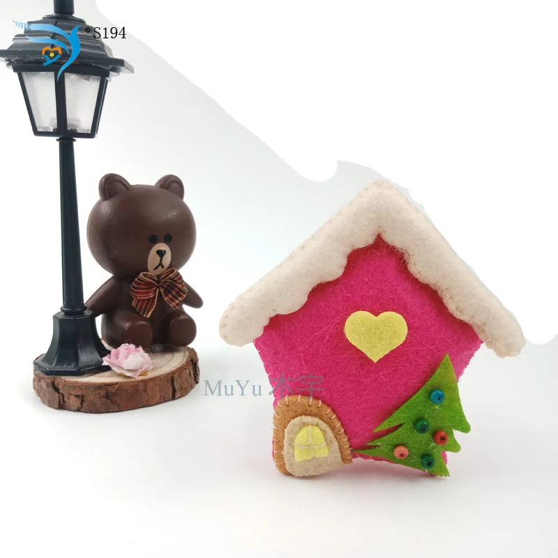 Красный Рождественский House-S194 DIY деревянные штампы/режущий инструмент штампы/скрапбукинга формы