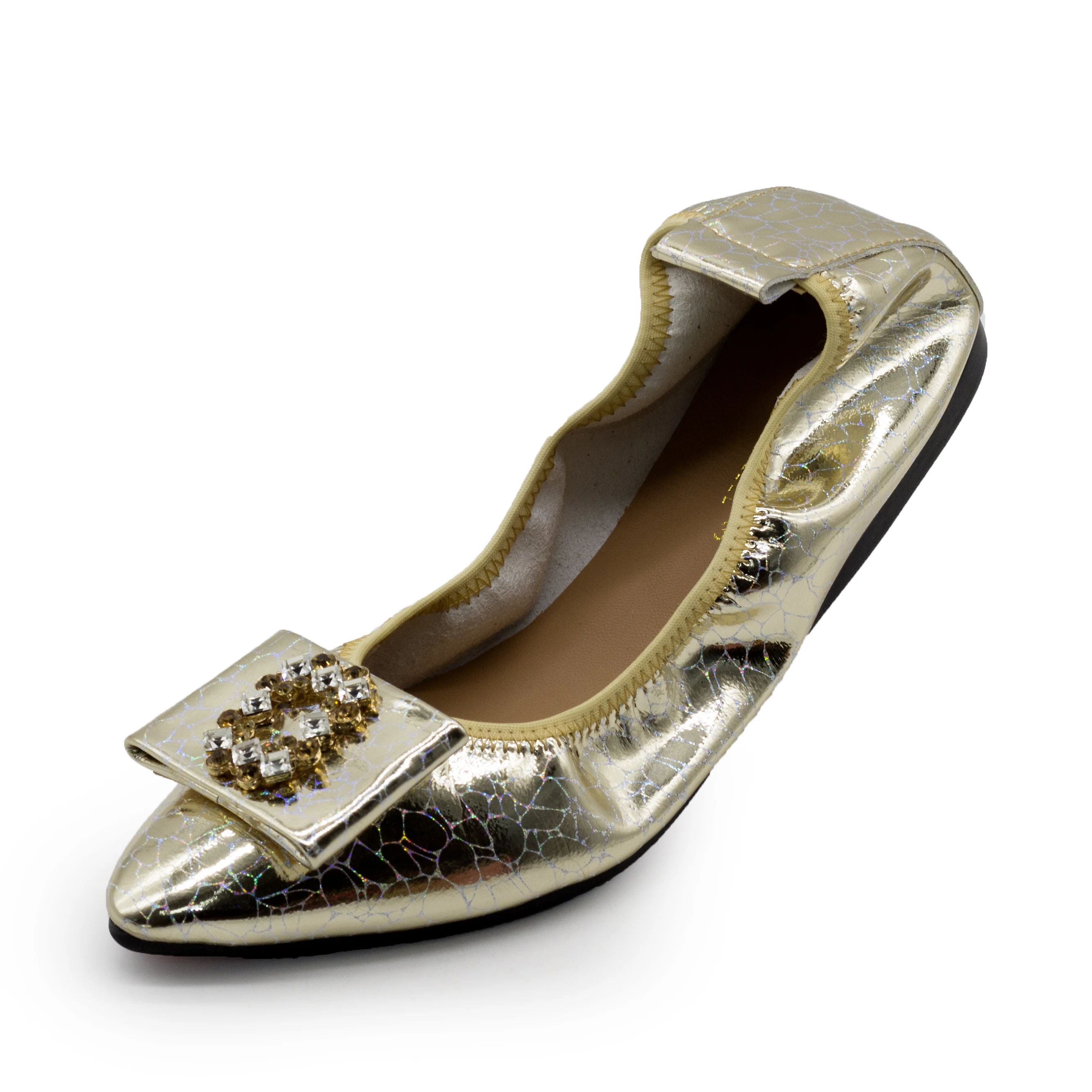 167-1 Plus Size 43 Wide Pointed Toe Fashion Casual Shoes Women Ladies Ballet Flats Comfort Loafers Women's Leather Flat Shoes