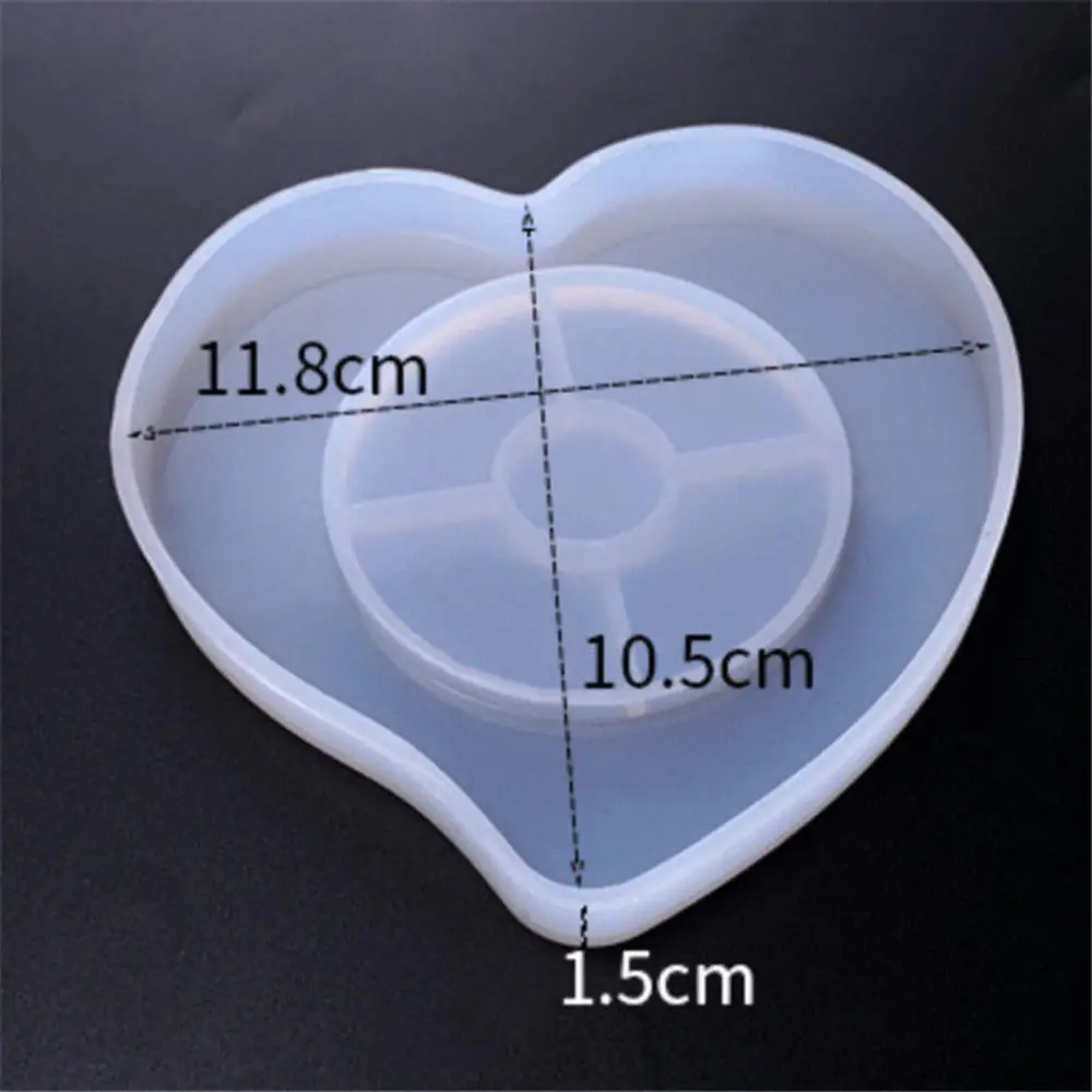 

Transparent Geometric Flower Mold Ashtray Mold Coaster Flexible Silicone Tray Epoxy Resin Molds Plaster Mould Candle Holder Craf