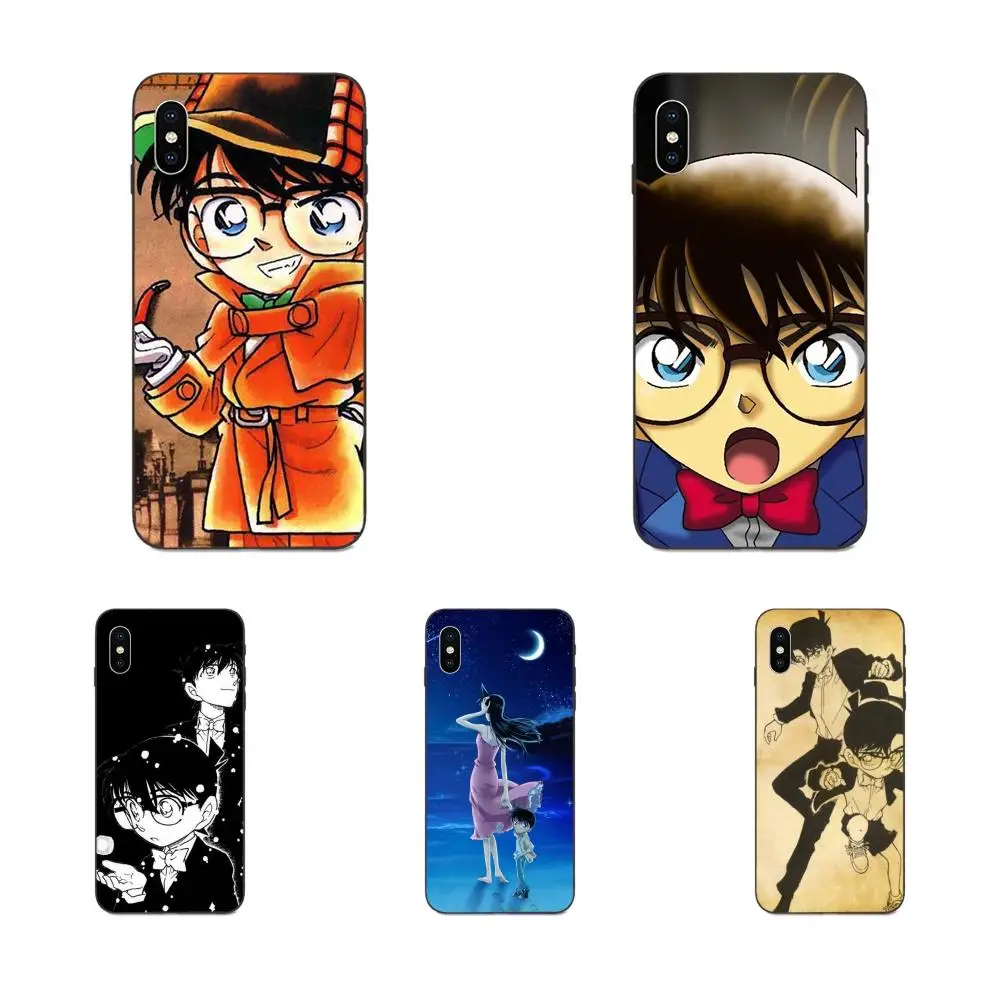 Рубашка в стиле детектива Конана Япония известный аниме для Galaxy A3 A5 A6 A6s A7 A8 A9 A10 A20E