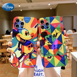 disney colorful mickey mouse imd phone case for iphone 12pro 11 pro max 7 8 plus xs max xr x 12 pro max case blu ray back cover free global shipping