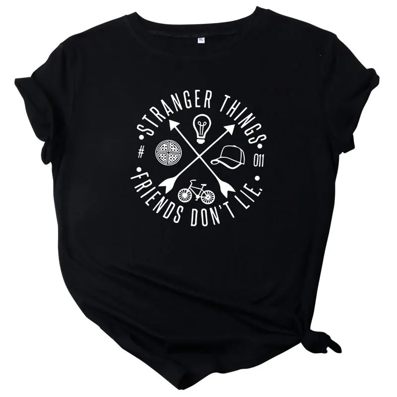 

Stranger Things season 3 tshirt Women Upside Down Tshirt Eleven Female Graphic grunge T-shirt femme tee Shirts funny clothing