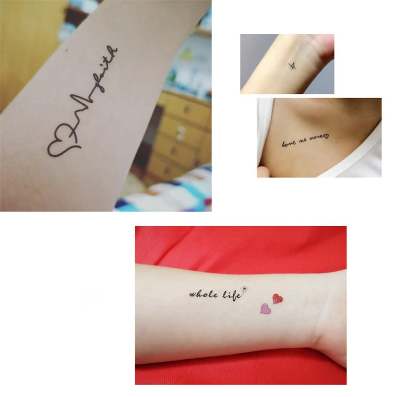 30 шт./компл. водостойкая поддельная фотография Арабская любовь узор временная