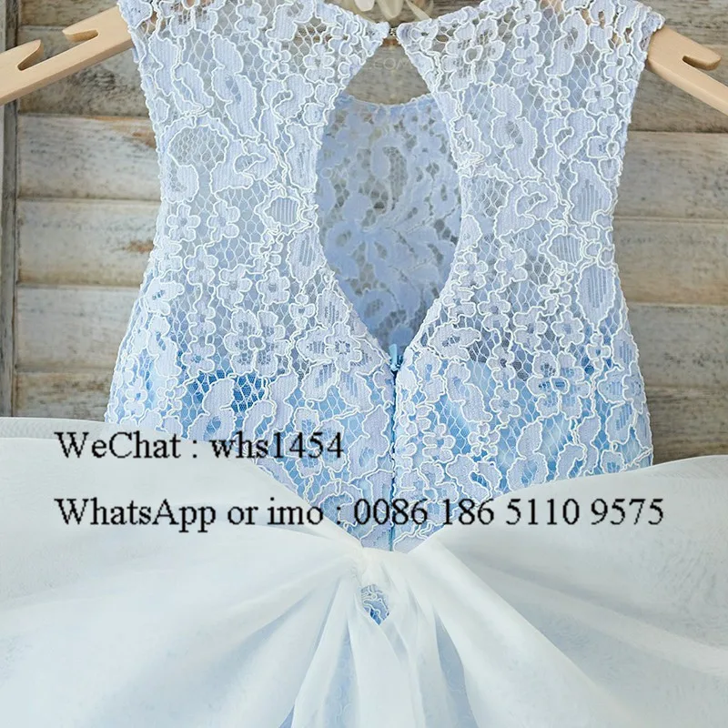 Mbcullyd/Светло-Голубые Платья с цветочным узором для девочек на свадьбу 2020