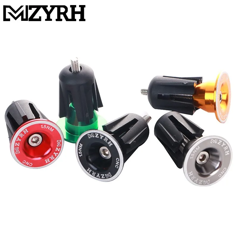 Одна пара алюминиевые ручки для руля велосипеда заглушка Концевая Аксессуары на