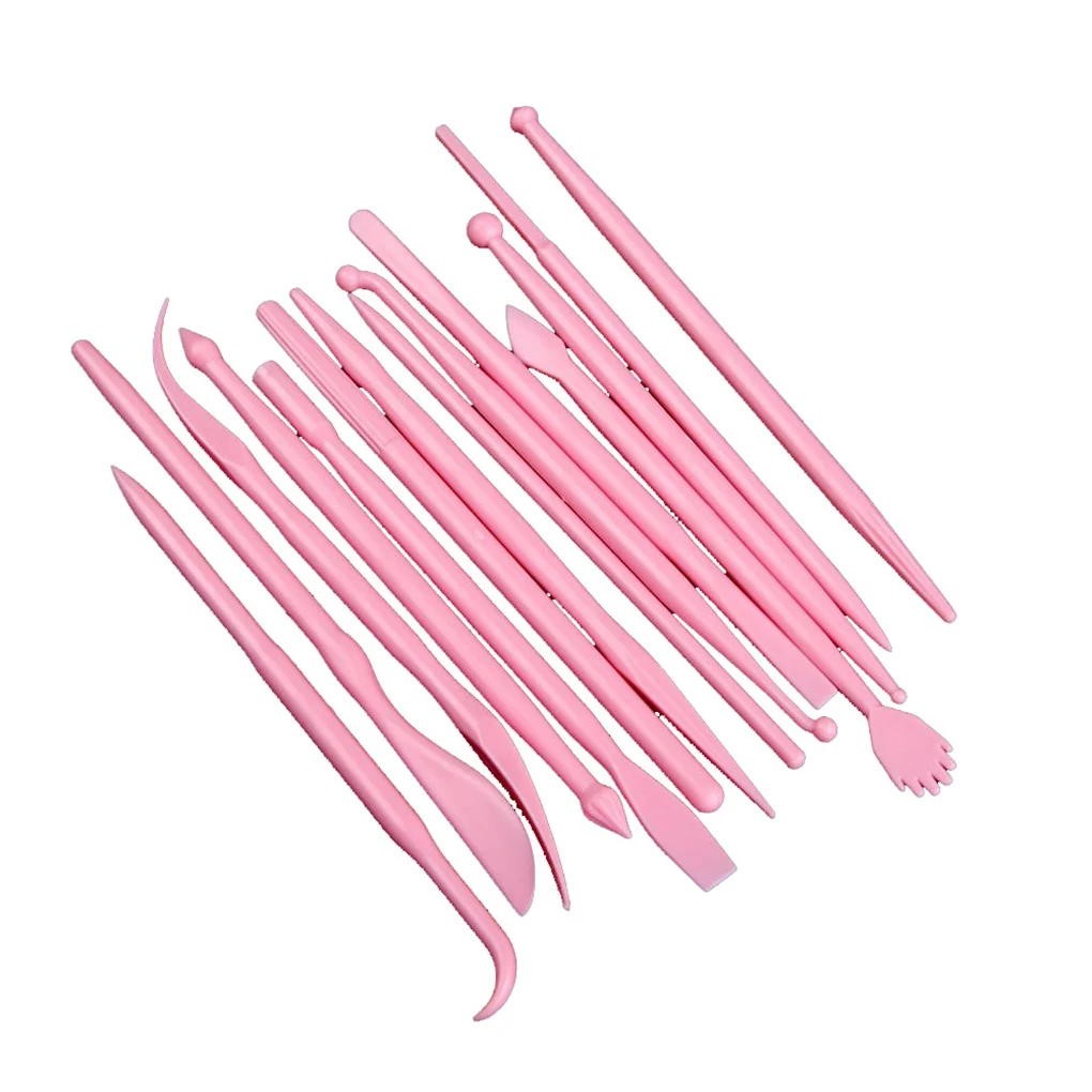 

14pcs Lightweight Clay Soft Mud Double Heads Multi Functional Shaping Sculpture Carving Tool Set