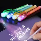 ФЛУОРЕСЦЕНТНОЕ перо креативная Магия 2 в 1 пластиковые игрушки для детей хайлайтер Обучающие канцелярские принадлежности невидимые гелевые чернила ручка для студентов
