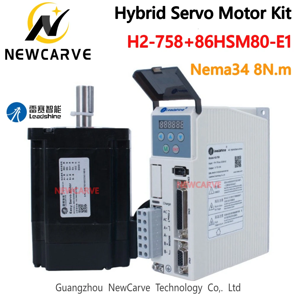 Оригинальный Leadshine Nema34 8NM H2 758 86HSM80 E1 2 фазный Гибридный Серводвигатель шагового
