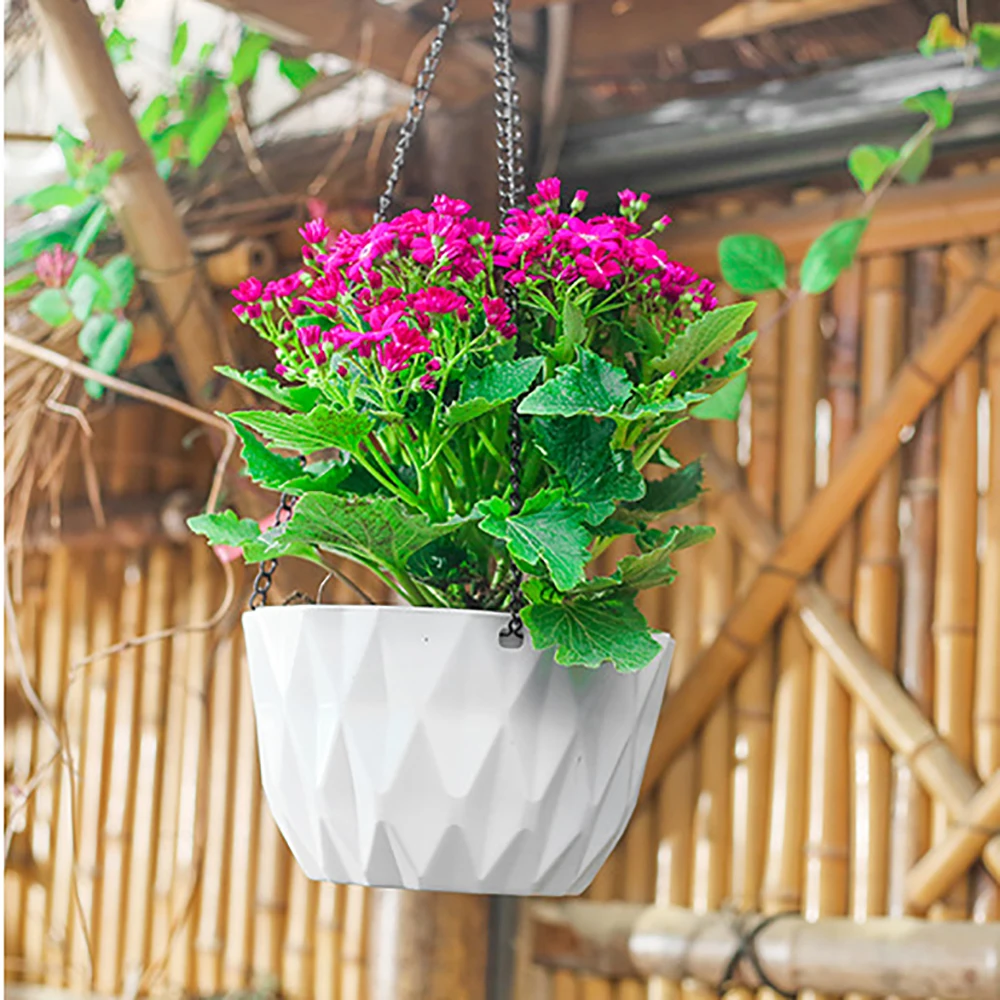 

Modern Hanging Flower Pot Indoor Outdoor Automatic Watering Plant Pot Multifunction Lazy Basket Pot 5 Colors