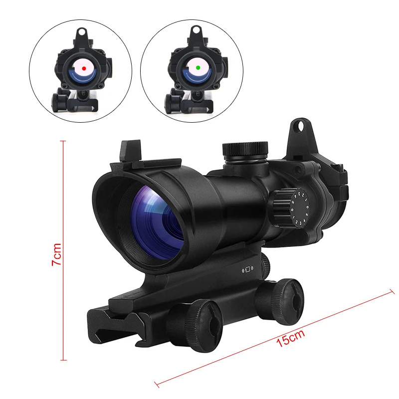 Оптический Прицел ACOG 1x32 Red View оружейный перегородка с дальностью охоты 20