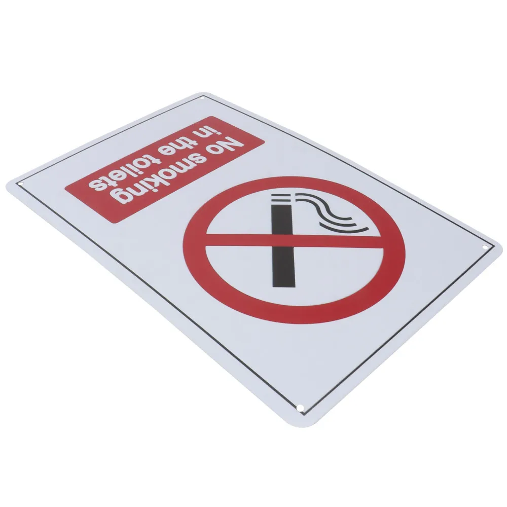 

1 Pc Practical Smoking Warning Sign Toilet Warning Signs Smoking Doorplate