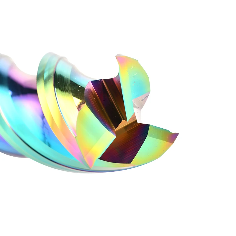 

High Quality CNC Tools 3 Flute Flat End Mills Carbide Tungsten Steel Colorful Coating Milling Cutter For Metal Alloy Copper