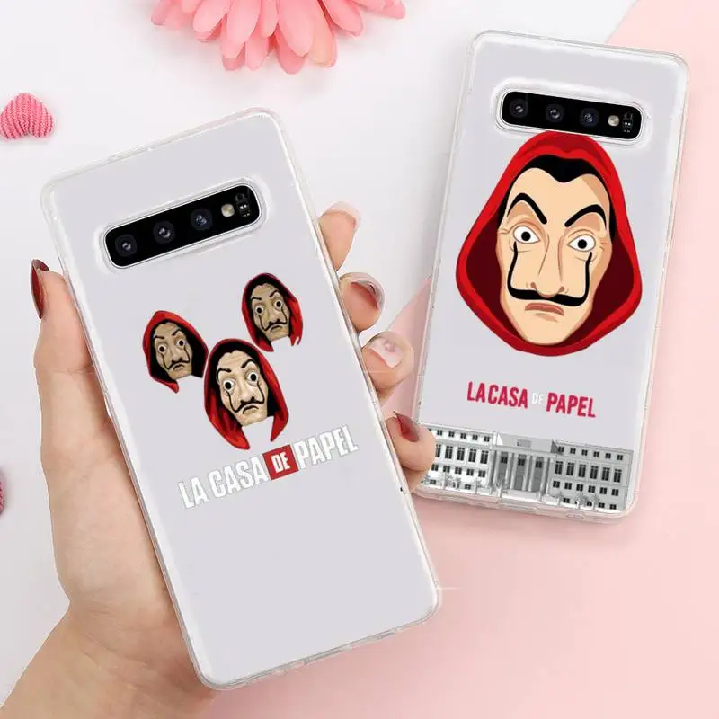 

La Casa de papel Money Heist House Phone Case Transparent For Samsung Galaxy A S Note 9 10 51 50 71 70 80 20 21 30s ultra plus