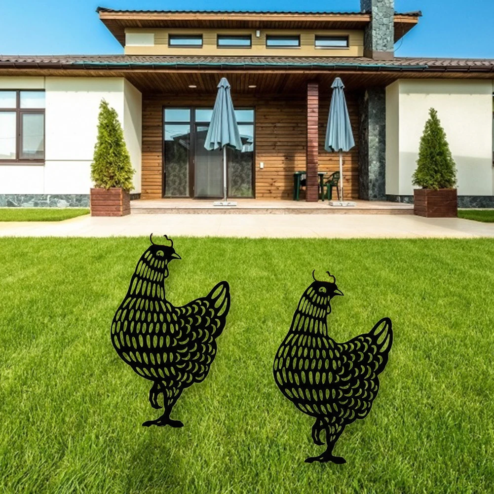 Очаровательные Цыплята с полым дизайном орнамент Акриловая ферма животные