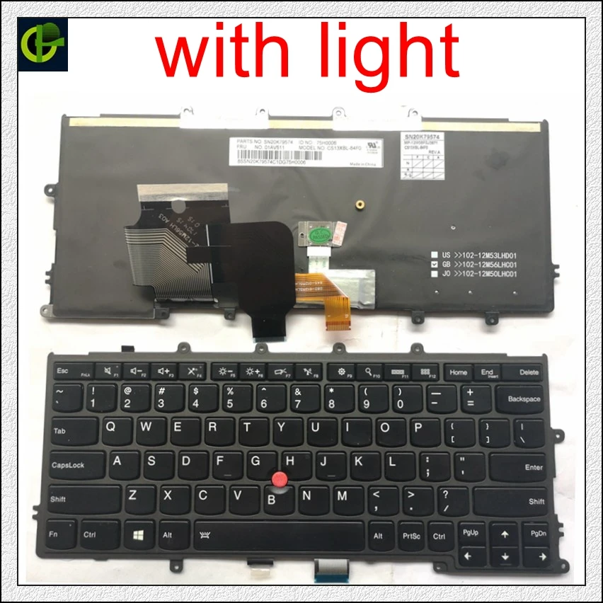 Клавиатура с подсветкой для lenovo IBM Thinkpad X230S X240 X240S X250 X260 0C44711 X240I X260S X250S X270 01EP008 01EP084
