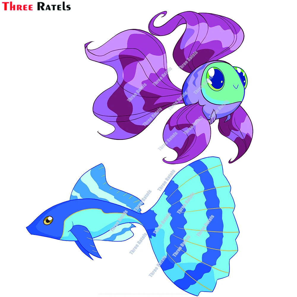 

Наклейки для автомобиля Three Ratels D640 с изображением Рыбок