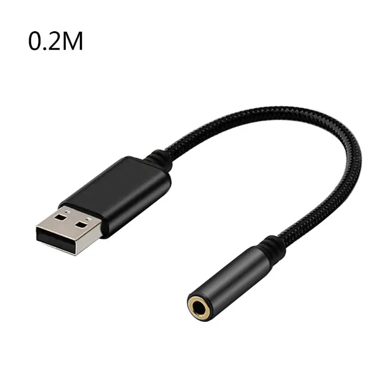 Cable de Audio USB 2 en 1 de 0,2 m a 3,5mm,...
