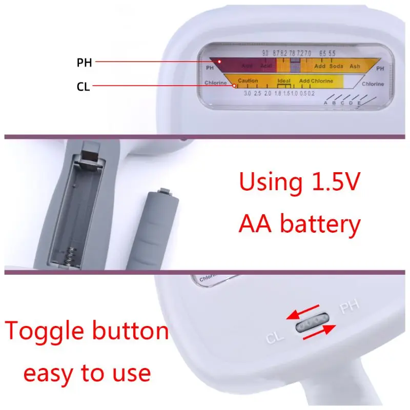 

Portable Digital Monitor Ph Water Tester Meter Analysis Chlorine Swimming Pool