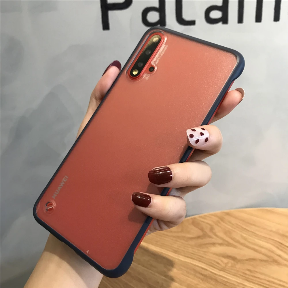 Противоударный безрамный чехол-бампер из поликарбоната + ТПУ для huawei Honor 9X Pro 8X 20i