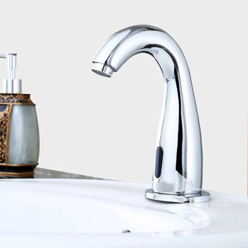 Бесконтактный автоматический умный ИК датчик смеситель для ванной кухни