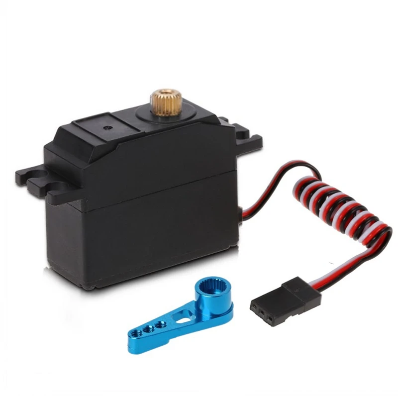 Servo de engranaje de Metal con Servo brazo para MN86K MN86KS MN86 MN86S MN modelo G500 1/12 RC, actualizaci&oacute;n de coche, piezas, accesorios-0
