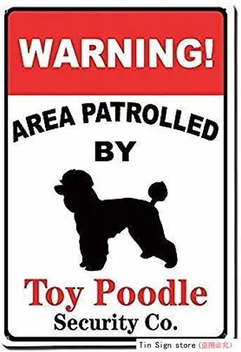 Оловянная металлическая табличка Waarning Poodle Dog украшение дома День благодарения