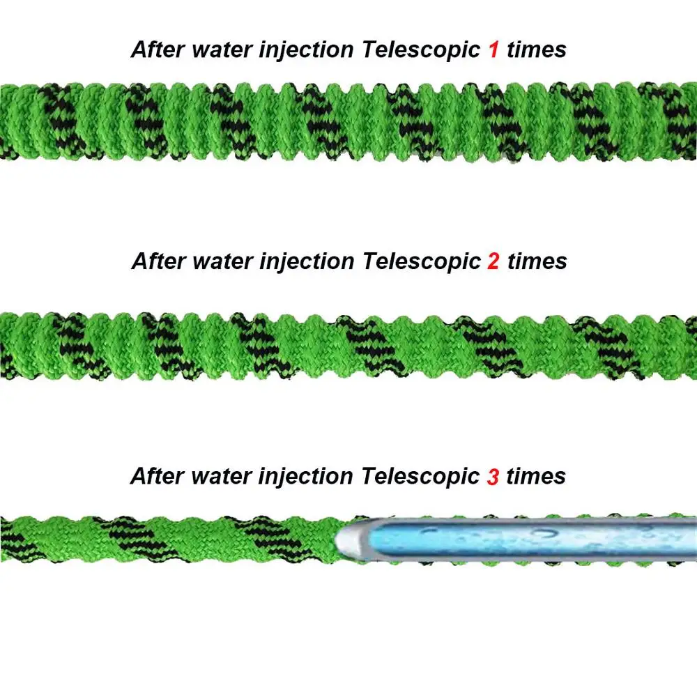 Телескопический шланг Регулируемый пистолет садовый из натурального латекса