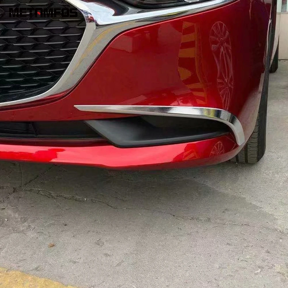 Для Mazda 3 M3 Axela 2019 2020 седан хром Передняя верхняя противотуманная фара для бровей