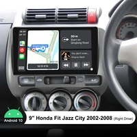 android 10 0 head unit 9 inch car radio stereo gps bluetooth with gps and rear camera for honda fit jazz 2002 2008%ef%bc%88right drive%ef%bc%89