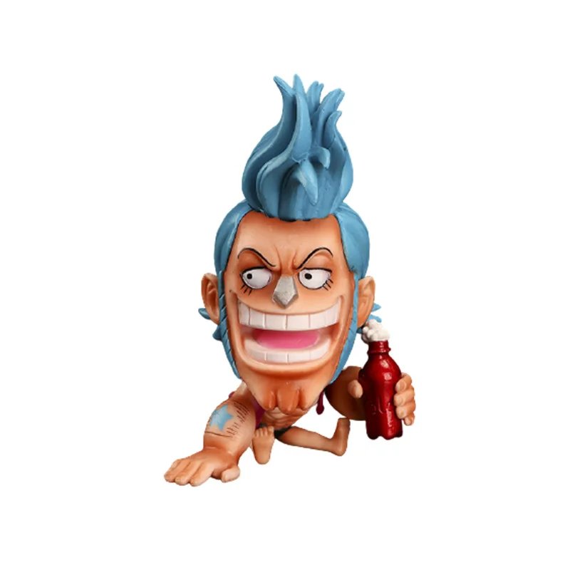 Bandai One Piece Franky экшн-фигурка 12 см соломенная шляпа Boatman аниме Q версия Сидящая