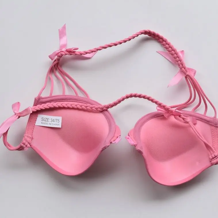 Милый японский бюстгальтер для девушек с красивой спинкой хлопковый застежкой