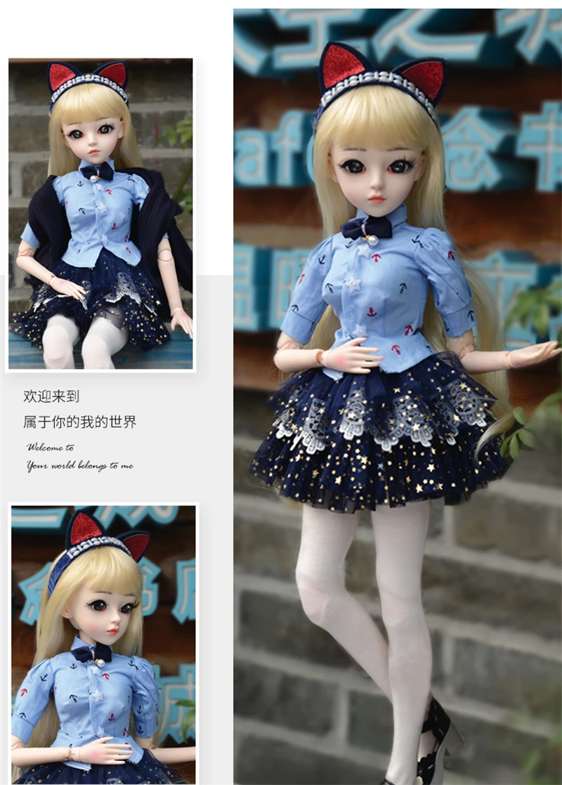 60 см куклы BJD 18 шарнирных шариков виниловые Reborn Baby Doll 1/3 bjd кукла коллекционные