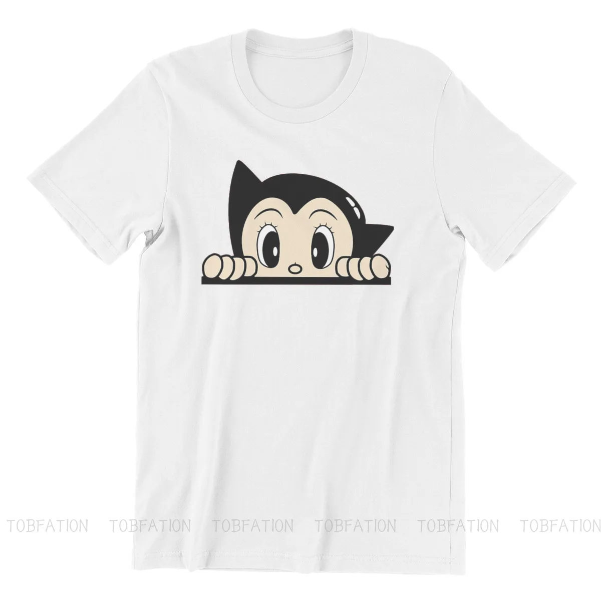 Hello Astro футболка с круглым воротником Mighty Atom Boy Tetsuwan Atomu Мультяшные аниме Чистый