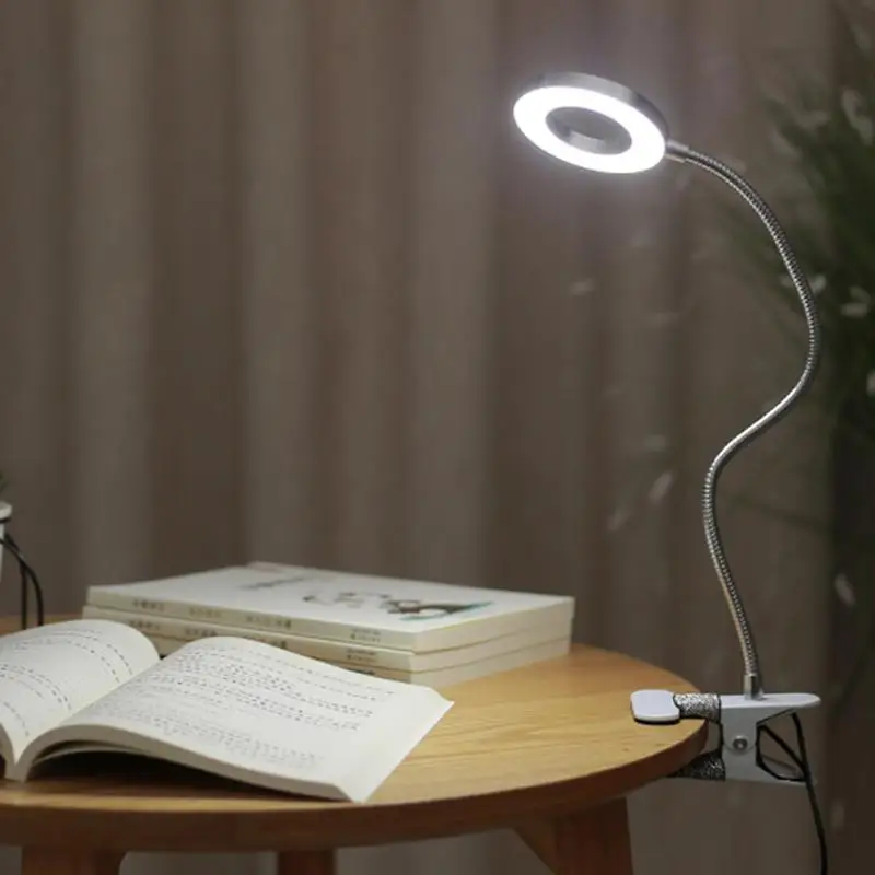 Многофункциональная Настольная лампа с увеличительным стеклом зажимом Защита