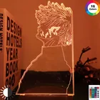 Токийский Гуль Кен канеки 3d лампа для спальни Декор Светильник крутой подарок на день рождения акриловый светодиодный ночсветильник аниме Токийский Гуль