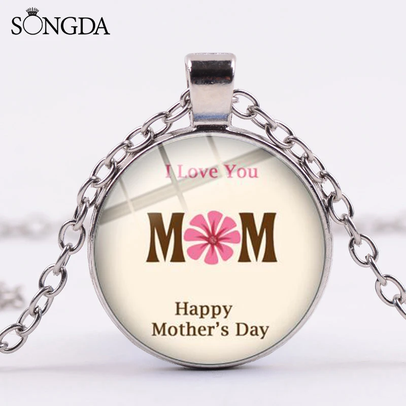 I Love Mom (Я люблю маму) письмо ожерелье с цитатой счастливый день матери лучший