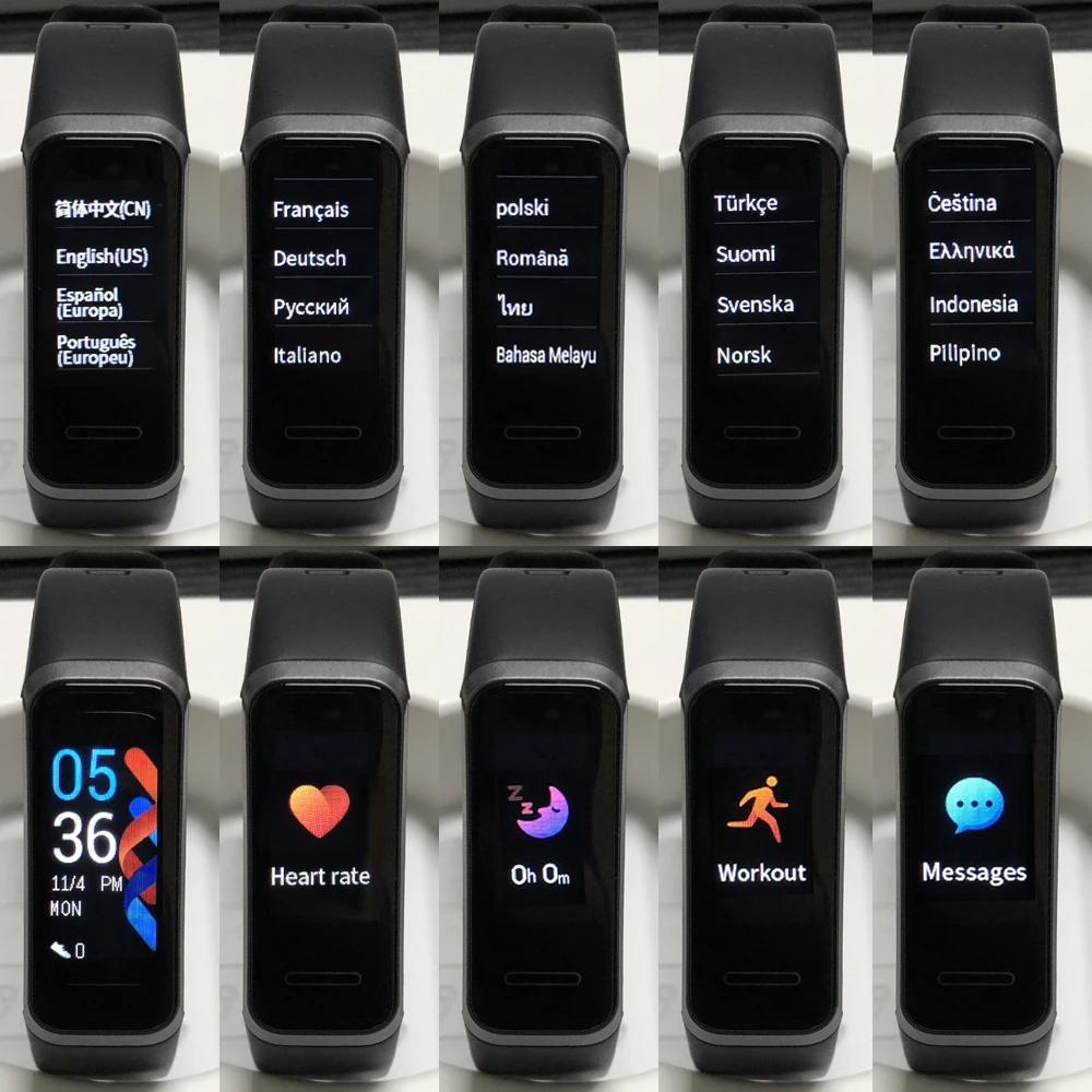 Huawei Band 4 смарт часы смарт-браслет с кислородом крови Spo2 глобальная версия