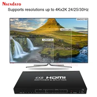splitter switch hdmi 4x8 4k hdmi 2 0 speed switch splitter 4 in 8 out hdmi audio video switcher for ps4 pc tv monitor projector