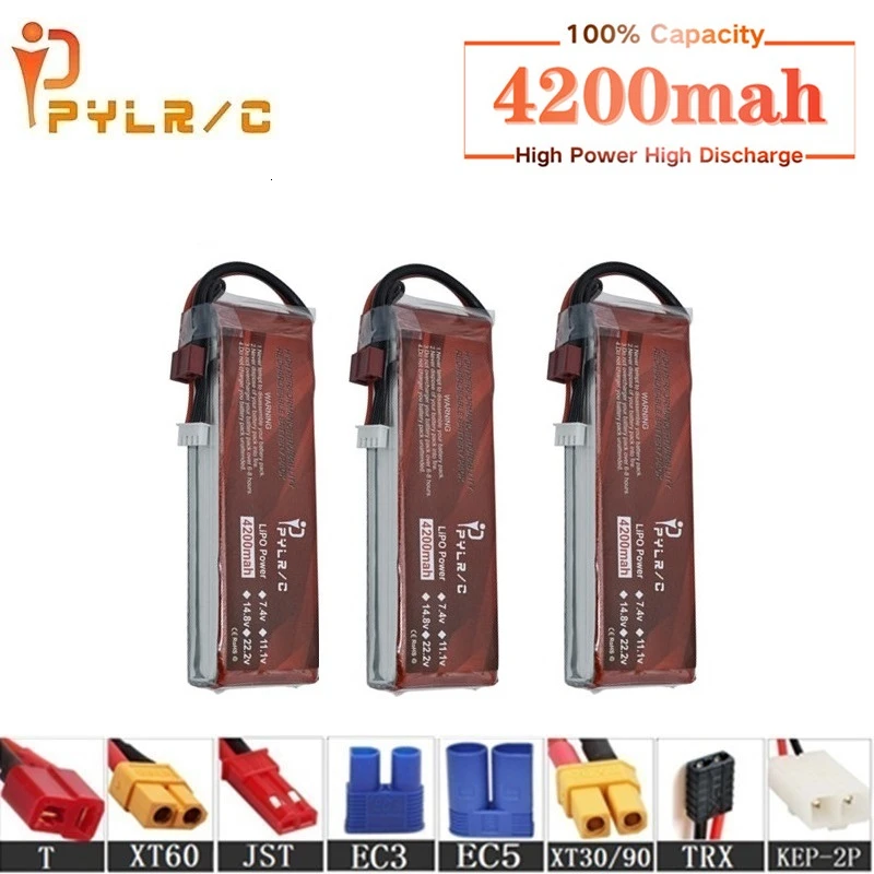 Высокая скорость 11 1 v 4200mAh литий полимерный Батарея для радиоуправляемого