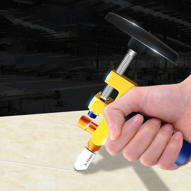 

2 in 1 One-piece Portable Tile Cutter Diamond Glass Cutter Professional Antislip for Cutting Ceramic Tiles Glass Tile Opener
