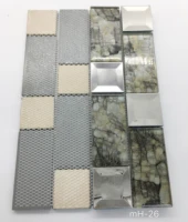 Factory price latest design bronze glass mosaic tile for kitchen backsplash decoration