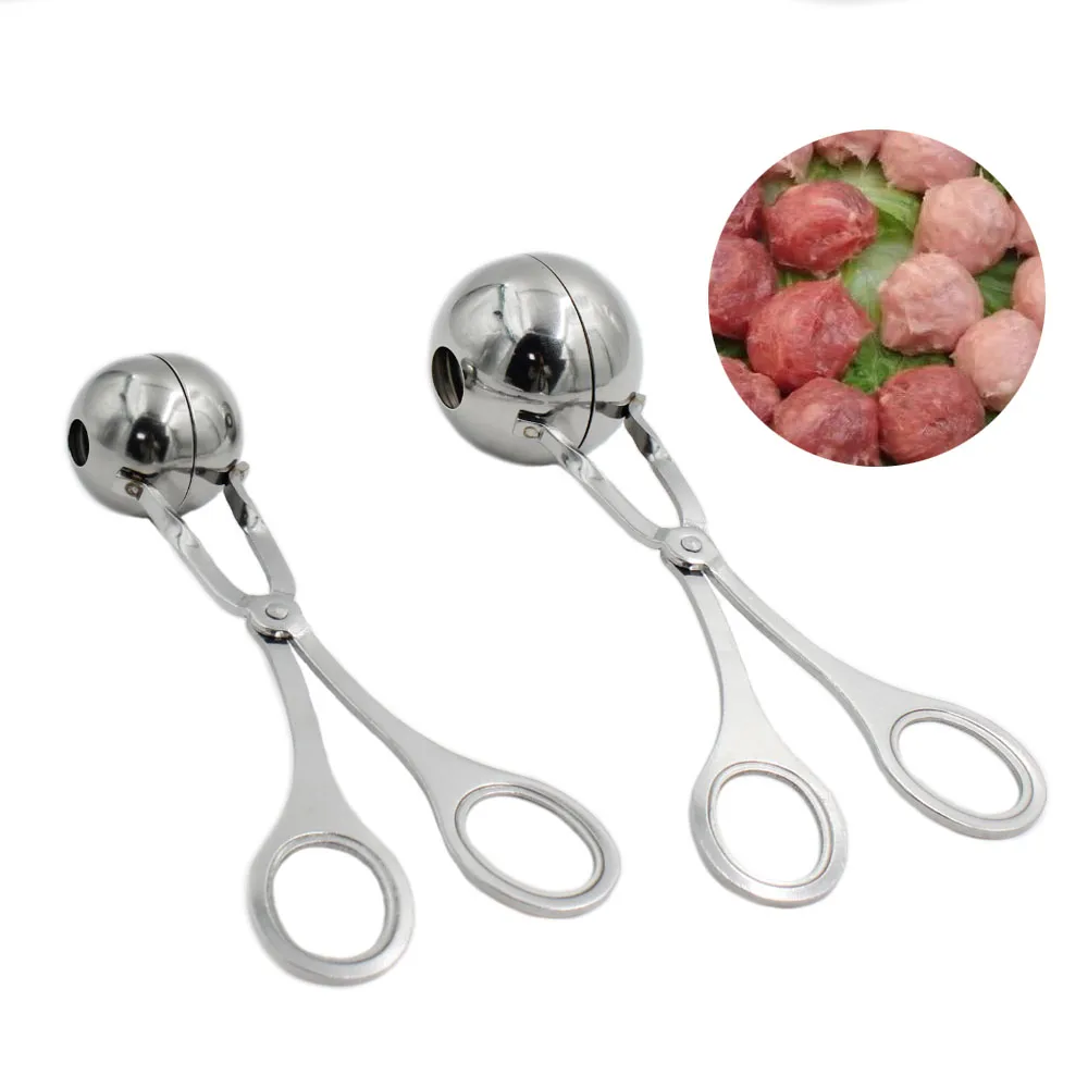 Kitchen Meatball Maker Stainless Steel Stuffed Clip DIY Fish Meat Rice Ball Mold | Дом и сад