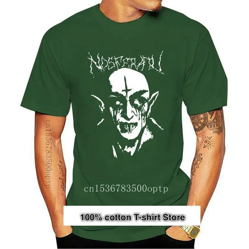 

Camiseta negra de Metal para hombre y mujer, camisa de Nosferatu, ropa para mujer