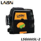 Лазерный уровень LAISAI, самовыравнивающийся, с 2 горизонтальными и 2 линиями, зеленый лазерный маркировочный инструмент