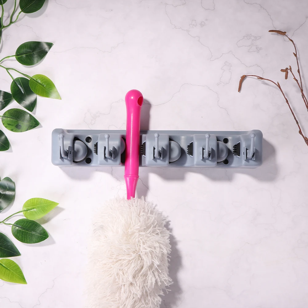

Multifunctional Hooks Wall Mounted Mop Organizer Holder Storage Rack Broom Hanger Hook Kitchen Bathroom Accessories Hooks