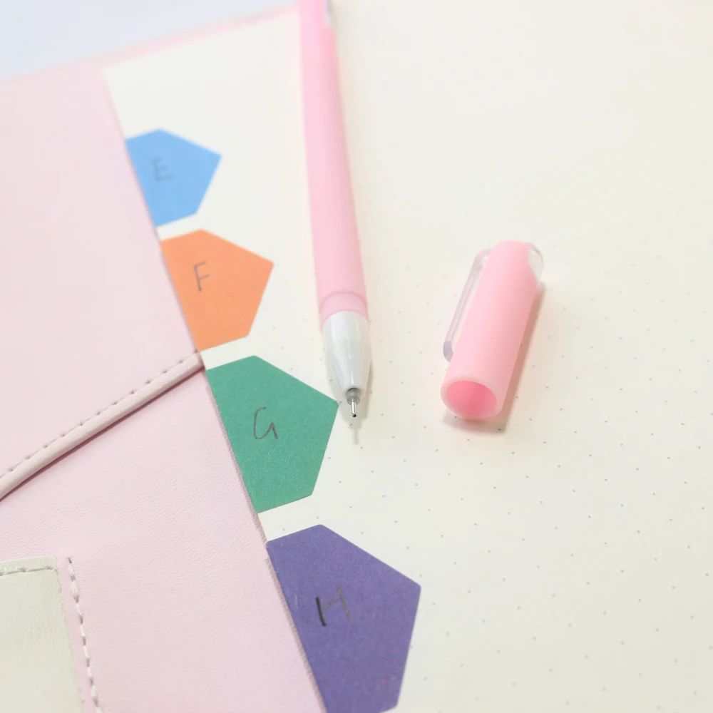 Милые гелевые ручки розового цвета для школьников и студентов канцелярские