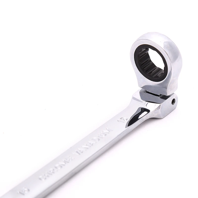 

1pcs Matte Mirror Flexible Ratchet Action Wrench Spanner Nut Tool Head Spanner Tool 6mm-15mm