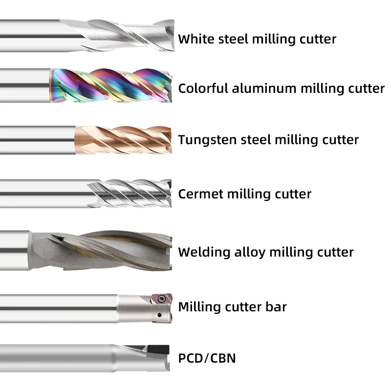 

Arestun Endmill Carbide Milling Cutter for Metal HRC55 65 High Precision 2 Flutes Set of Cutters Woodworking Router Bit Tools
