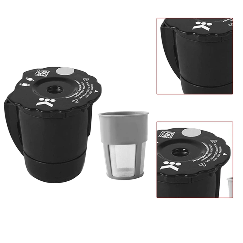 

Reusable Ground Coffee Filter Compatible with for Keurig My K Cup 2.0 and 1.0 Upgrade Ground Coffee Filter Refillable